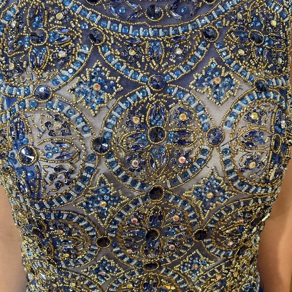 NEW! Rhinestone Formal Dress w/Pockets•Sz Large - Picture 8 of 11